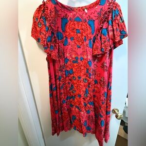 Free People Yara Floral Mini Dress